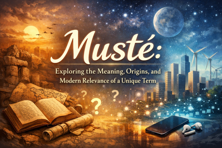 Musté: Exploring the Meaning, Origins, and Modern Relevance of a Unique Term
