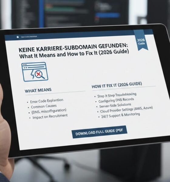 Keine Karriere-Subdomain Gefunden