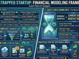Startup booted financial modeling