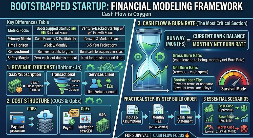 Startup booted financial modeling