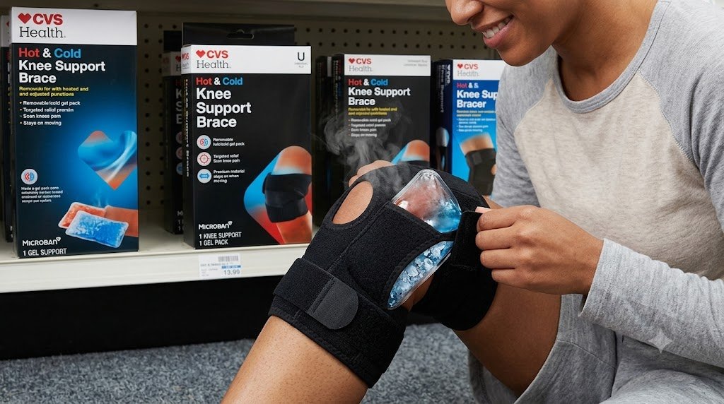 Cvs health hot & cold knee support brace